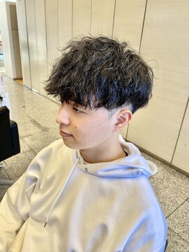 ギブ 豊田市駅店(GIVE) 波巻きスパイラルパーマ刈り上げマッシュ無造作ツーブロック