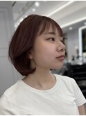 ボブタンバルモリレイヤーボブ韓国ボブ大人ボブ