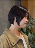 武蔵小杉大人ショートボブベージュカラー小顔レイヤーくびれボブ