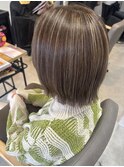 白髪ぼかしハイライト