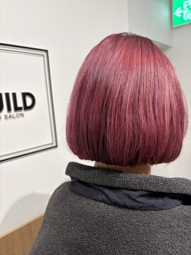 ギルド 東久留米店(GUILD) カシスピンクの艶ボブ