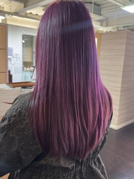 キャパジャストヘアー(CAPA just hair) 赤紫ワインレッドダブルカラー
