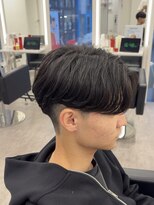 ルースト 心斎橋店(ROOST) MEN’S/リバースセンターパート/ニュアンスパーマ/大阪