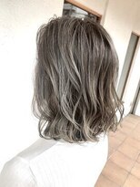 アン 柏店(un) ◆ハイライト【小顔前髪でイメチェン】アッシュピンクベージュ