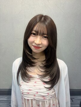 ロンドルピナス 小倉(Lond Lupinus) 縮毛矯正/ワンホンレイヤー/ミルクティーブランド/ダークブルー