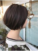 ナチュラル可愛いミニボブ