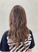 30代40代◎大人かわいい小顔無造作ウェーブ×抜け感ベージュ