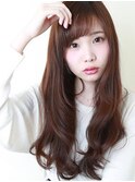 ジューシーロング/ニュアンスカラー/前髪パーマ