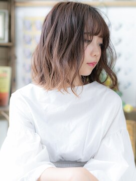 カバーヘア ブリス 上尾西口店(COVER HAIR bliss) 大人ハイライトカラーくせ毛風ゆるふわカールb上尾20代30代40代