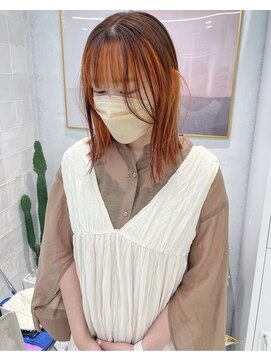 ローウェ 京都四条河原町(Louwe) インナーカラー/ハイトーン/ペールピンク/髪質改善/京都京都駅