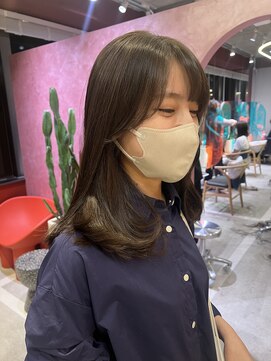 ローレンジウ(LOREN JU) 透明感髪質改善ベージュダブルカラーミルクティーグレージュ