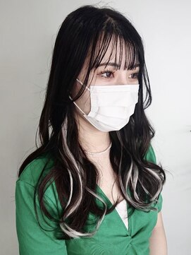 ジフ エクステンション 金沢駅西店(JIF extension) シルバーホワイトハイライトインナーエクステ