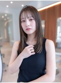 20代30代大人かわいい小顔ひし形レイヤーカットグレージュカラー