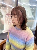 ネオリーブ クーロ(Neolive curro) 顔まわりウルフと春色デザインカラー