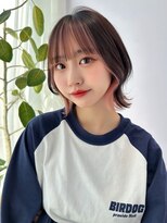 レイリー 原宿 表参道(Rayreee)&nbsp;フェイスフレーミング前髪インナーカラーピンクベージュ