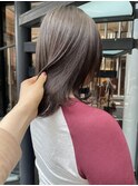 【松本咲花】夏カラーオリーブグレージュ透明感カラー人気暗髪