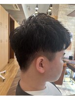 フレンズ 手稲店(friend's)&nbsp;メンズカットアップバング束感ビジネススタイルツーブロック札幌