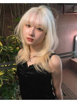 ハコ プラス(HACO+) 【Haco＋】Nova_ホワイトブロンド×レイヤー