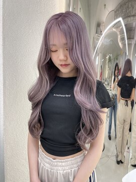 ガガ 心斎橋(GAGA) 韓国/ハイトーンカラー/ワンホンヘア/レイヤーカット/髪質改善