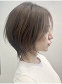 ノンスタイリングもOk☆ひし形くびレイヤー ウルフカット