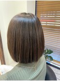 髪質改善/ケアカラー/ショートボブ/似合わせスタイル
