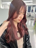 イロウ 山口どうもん店(IROW)&nbsp;ピンクベージュ /イヤリングカラー　ハイトーン　髪質改善