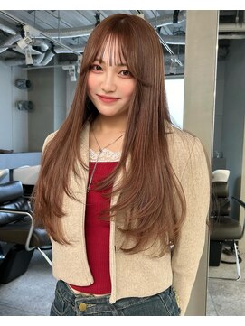 フェブ(fev) 【fev_momo】layer cut×chocolate brown