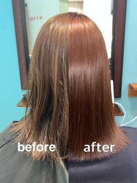 ニチカ 銀座(NYCKA) こだわりの縮毛矯正【20】＋カラー