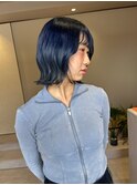 ネイビー×ボブ