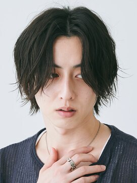 エルマーク 渋谷(L-MARK) センターパート波巻きパーマスパイラルパーマツイストスパイラル