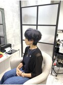 白髪ぼかし/白髪改善カラー/ショート/透明感カラー/脱白髪染め