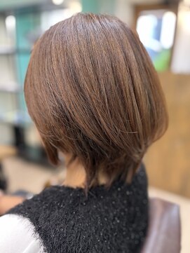 ヘアジーナ(Hair Jina) ひし形レイヤー☆大人オレンジ