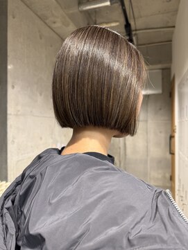 ルーフ 町田店(LUFE) ナチュラルハイライトボブ