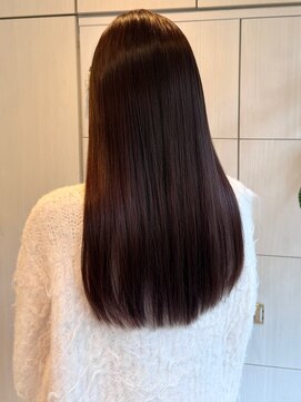 シエル バイ ケンジ 登戸 生田(CIEL by KENJE) ブリーチなしピンクブラウンカラートレンドロング