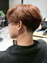 メッツ 原宿(METS) MEN'S/ブラウンカラー×センターパート/テーパーフェード