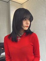 エン 栄店(enne)&nbsp;ミルクティーブラウン/大人ガーリー/ミディアムレイヤーカット