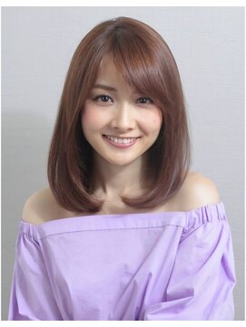 ココラー(COCOlar) アディクシーカラーでセミロングボブ透明感