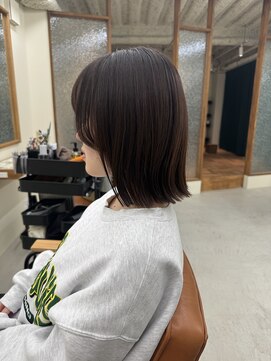 タミーズ 金山(Tummy's) 切りっぱなしボブ×ブラウンカラー