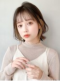 イメチェンピンクベージュアンブレラカラー前髪クールショート