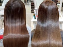 「縮毛矯正したの？」と驚かれる自然さ。髪質改善・酸性ストレートで、指通り滑らかな理想の艶髪へ。
