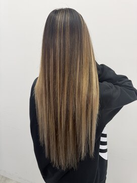 ロサ ファイブヘアー(Rosa..5Hair) 地毛を活かしたオシャンなバレイヤージュ風スタイル！