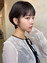 ダム(DaM)&nbsp;ナチュラルボブ前髪ありイメチェン20代30代40代ショートボブ