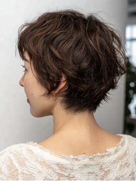 アブニールドール 大山台店 ダークパープル/ナチュラルショート/夏のヘアアレンジ/柏の葉