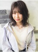 【ALMO】シースルーバング☆ほつれ可愛いニュアンスボブ