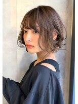 トルネード(TORNADO) レイヤーショートボブインナーカラーチョコレート