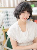 エアリーな毛先で遊ぶ★黒髪アッシュ大人ボブa川口10代20代30代