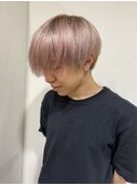 (Kotaro)ベビーピンクシルバー×前下がりマッシュ