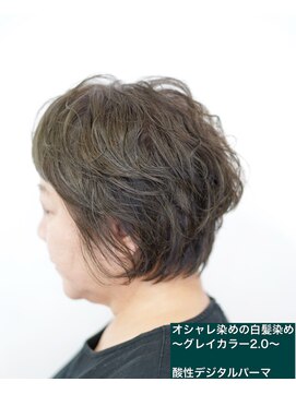 サロン マーニ(salon m ni) オシャレ染めの白髪染め/グレイカラー2.0/酸性デジタルパーマ