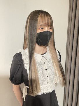 ザ オーダー(THE ORDER) アンブレラカラーミルクティーベージュホワイトミルクティー