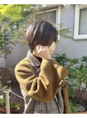 似合わせカット/ニュアンスショート/ハンサムショート/前髪なし